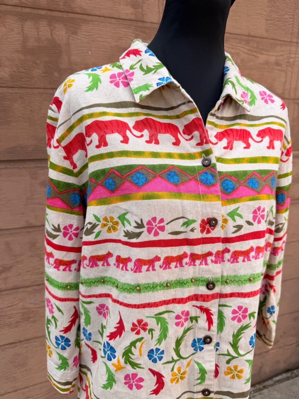 Sag Harbor vintage 100% cotton button down top